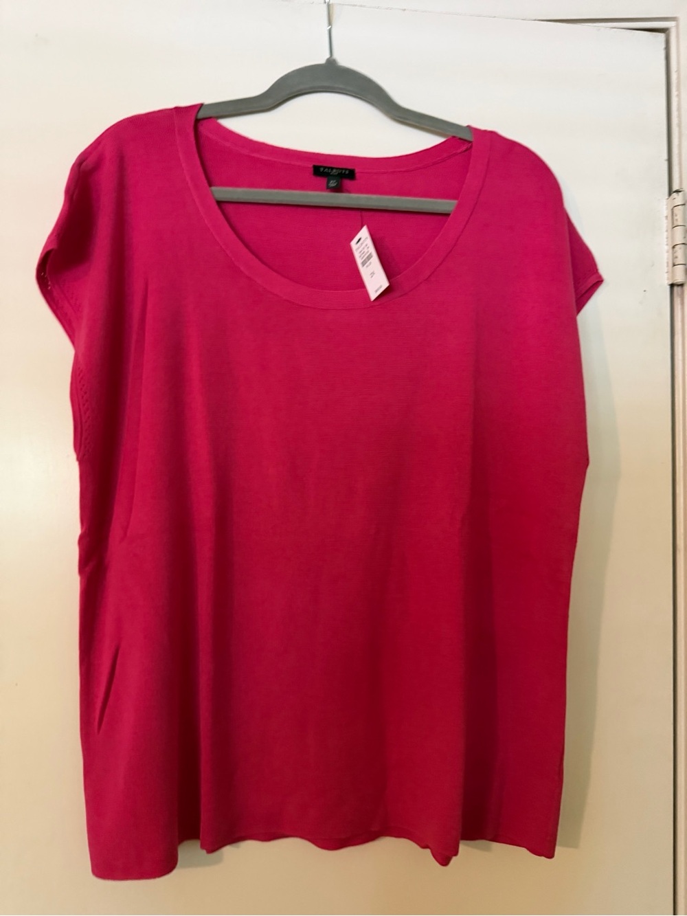 Talbots Fuchsia Scoop Neck Sweater
